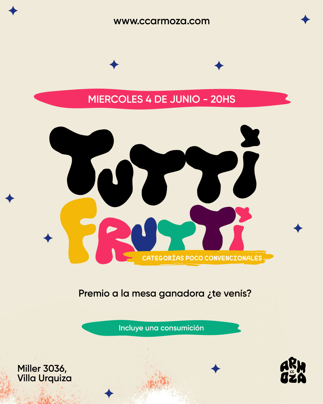 Tutti frutti: categorias poco convencionales