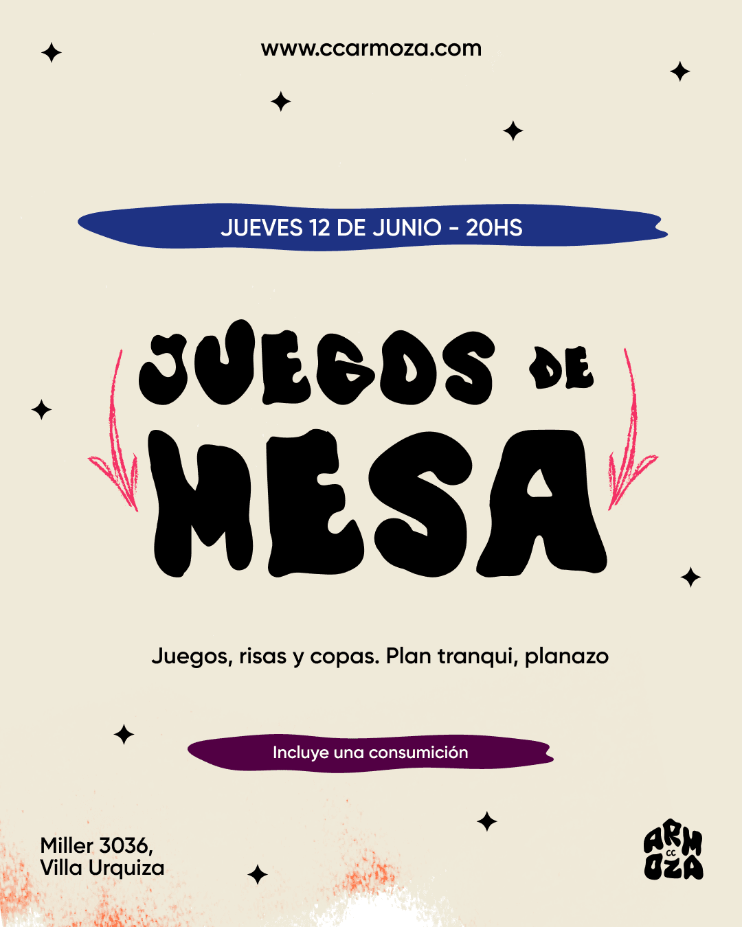 Juegos de mesa copita en mano