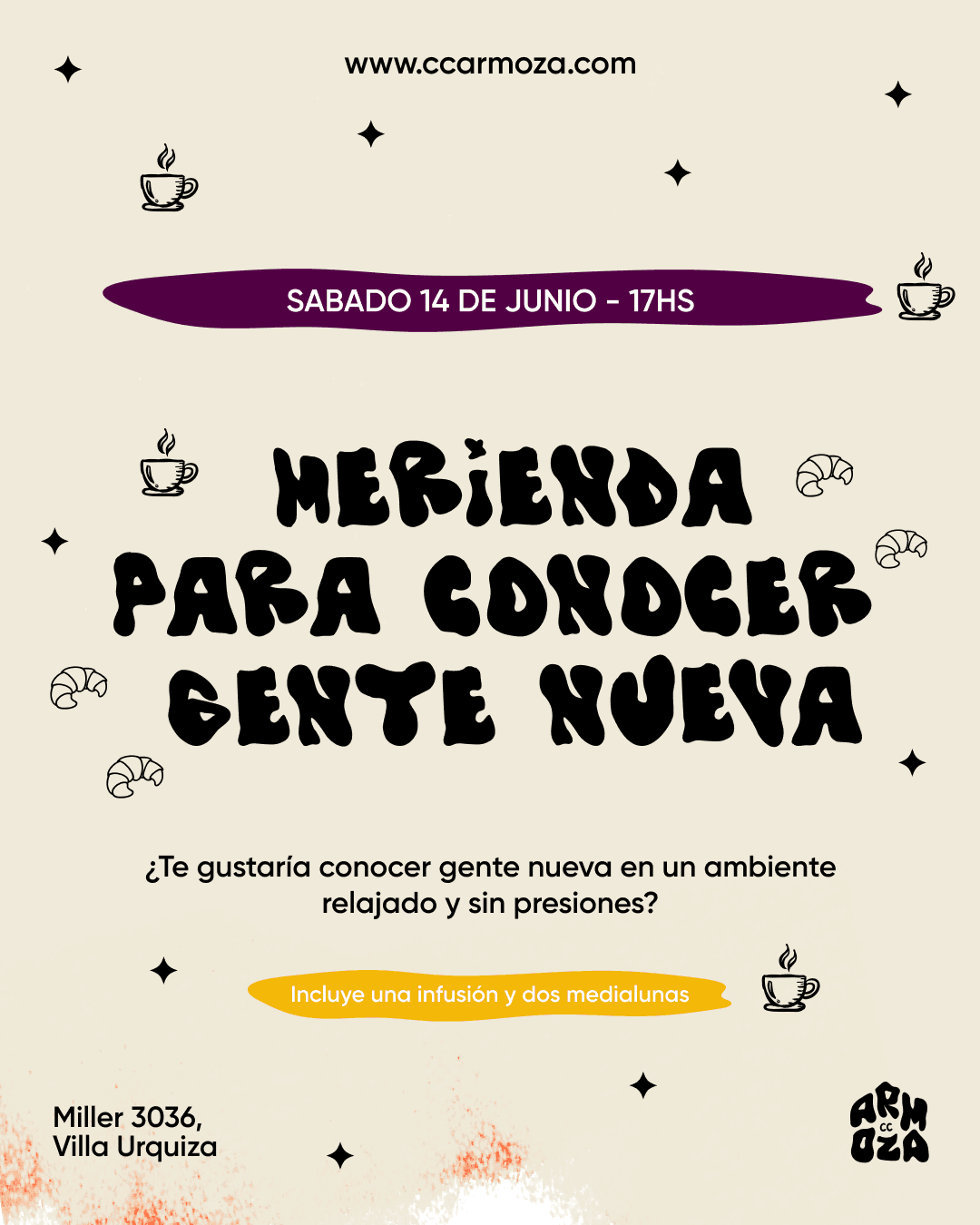 Merienda para conocer gente nueva