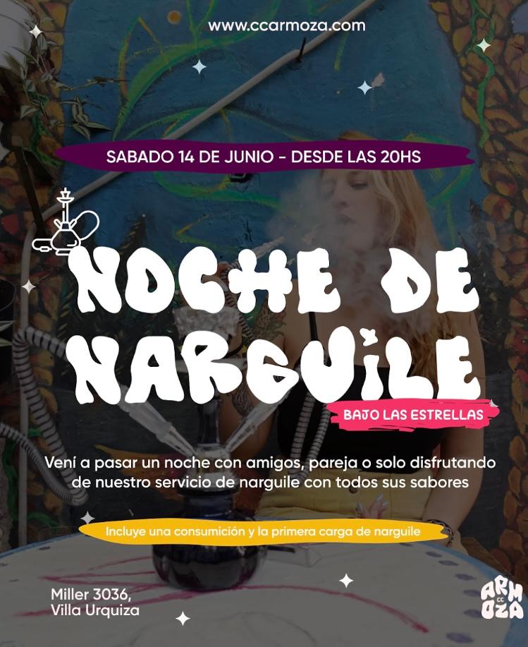 Noche de narguile bajo las estrellas 