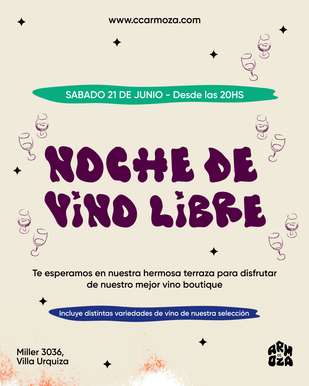 Noche de vino libre