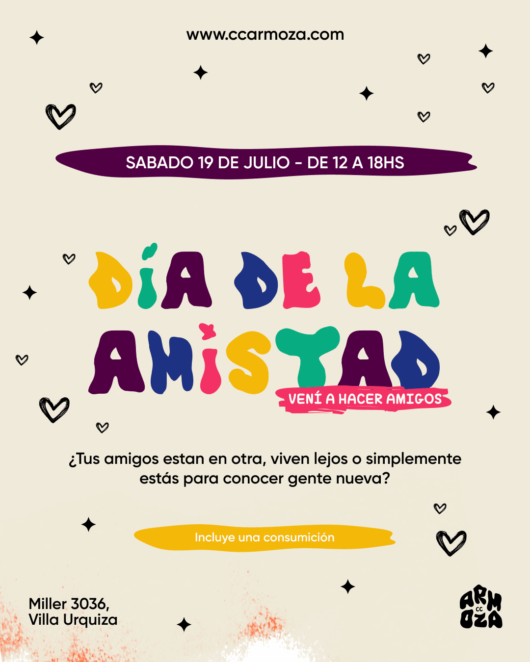 Día de la amistad: Veni a hacer nuevos amigos!