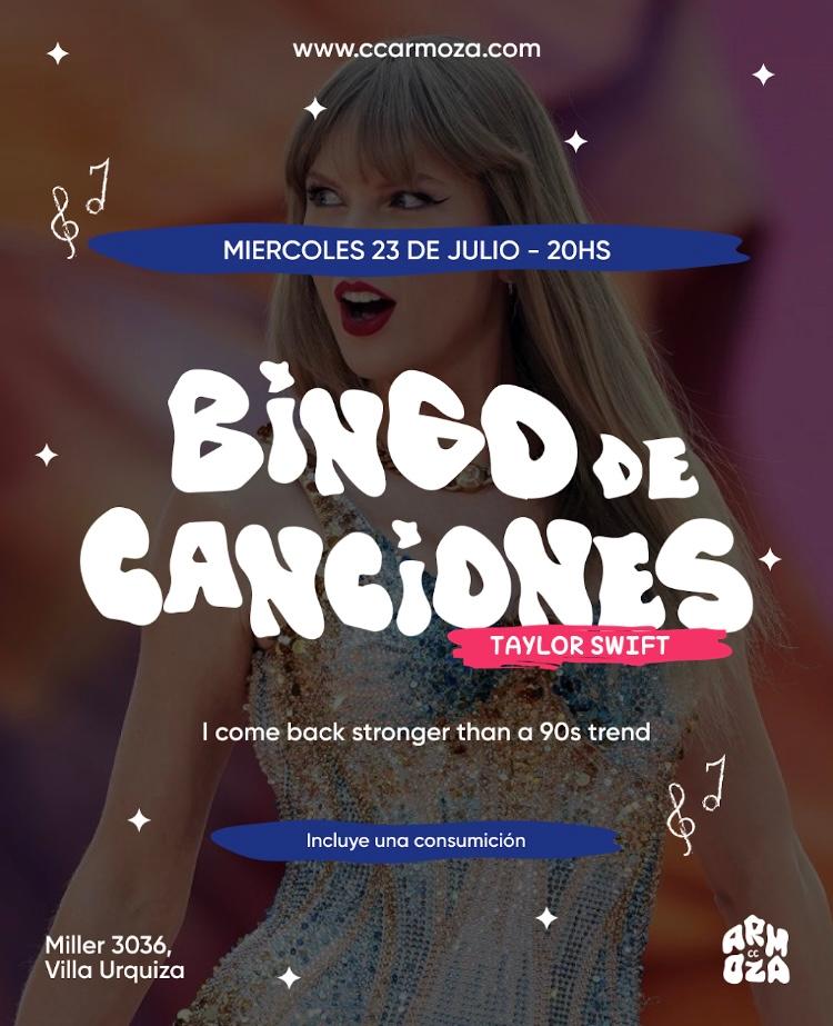 Bingo de Canciones Taylor Swift!