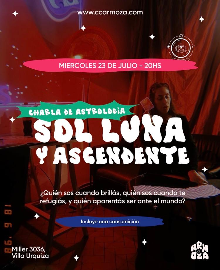 Charla de astrología: Sol, Luna y ascendente 