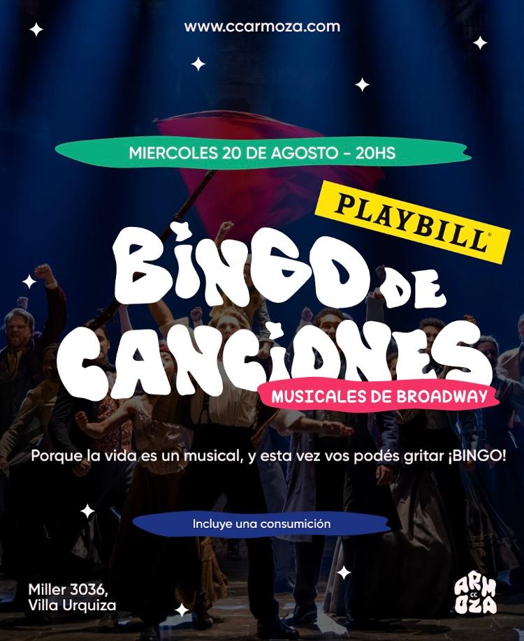 Bingo de Canciones: Musicales de Broadway