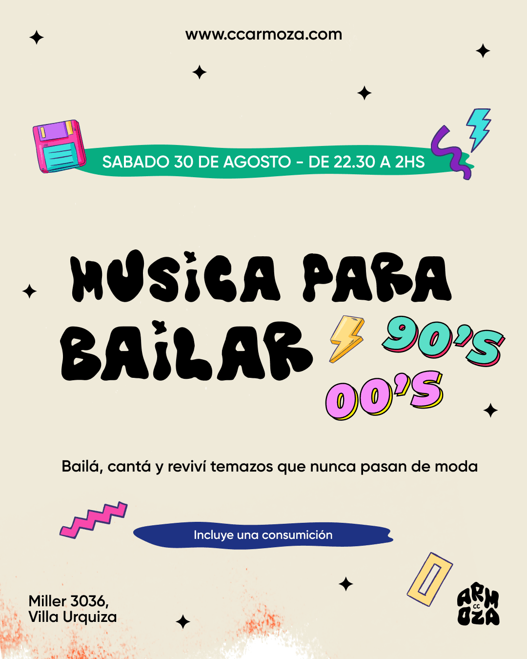 Música para bailar 90 y 00's