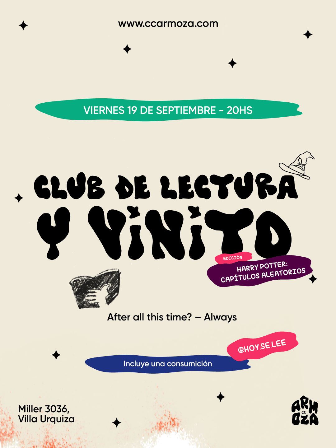 Club de Lectura y Vinito: Harry Potter - Capítulos aleatorios