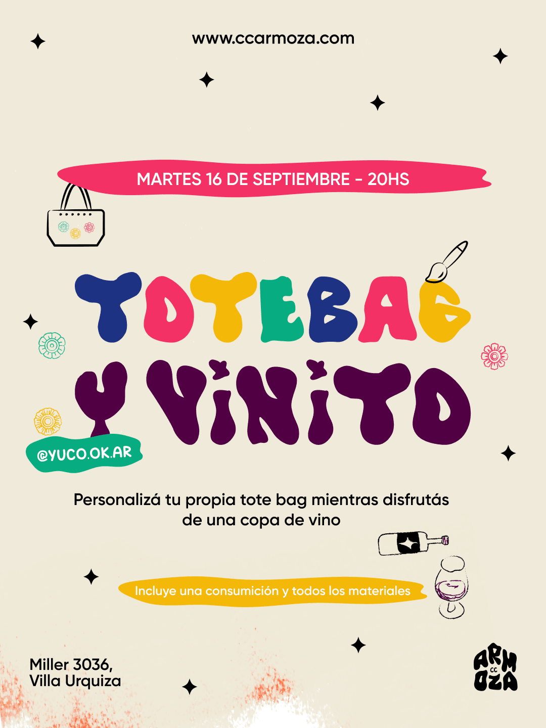 Tote Bag y Vinito