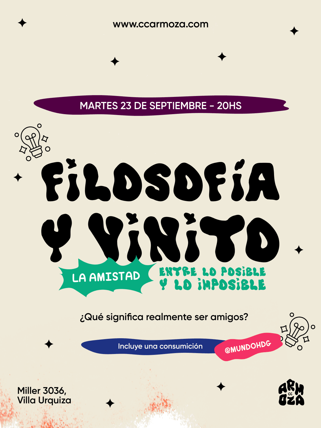 Filosofía y Vinito: La amistad, entre lo posible y lo imposible