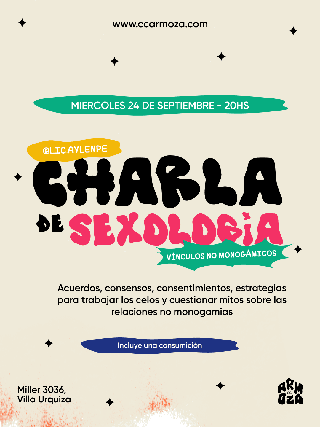 Charla de Sexología: Vínculos no monogámicos