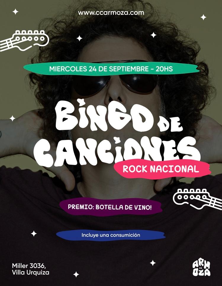 Bingo de Canciones Rock Nacional
