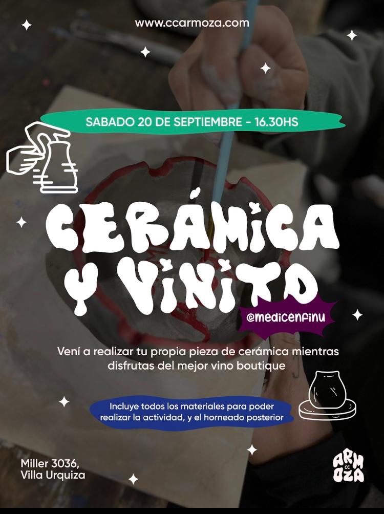 Cerámica y Vinito ¡a la tarde!
