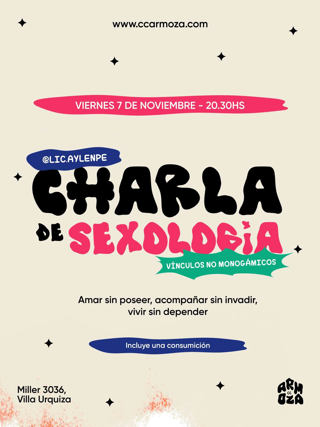 Charla de Sexologia: vinculos no monogámicos