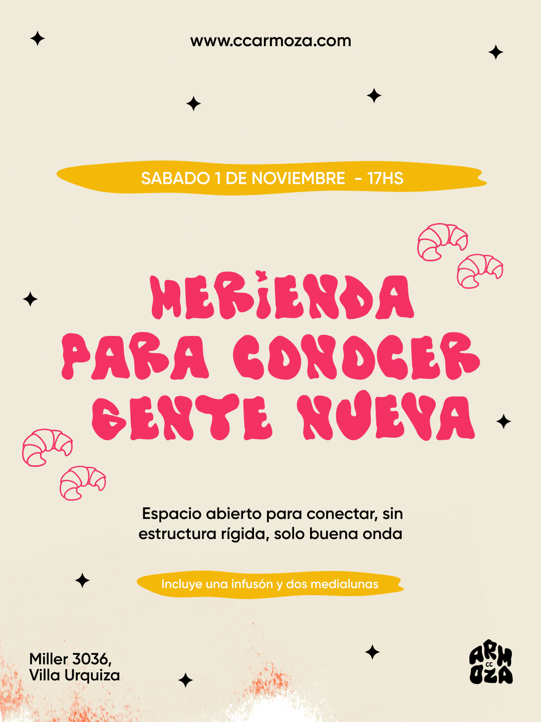 Merienda para conocer gente nueva