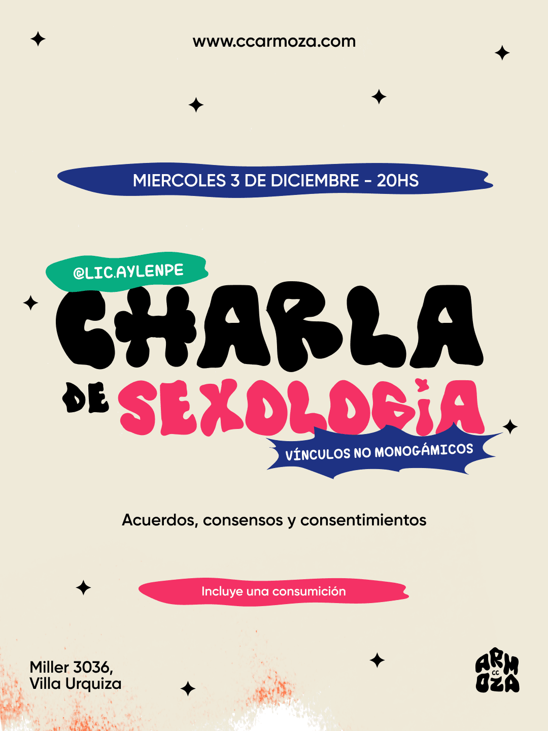 Charla de Sexología: vínculos no monogámicos