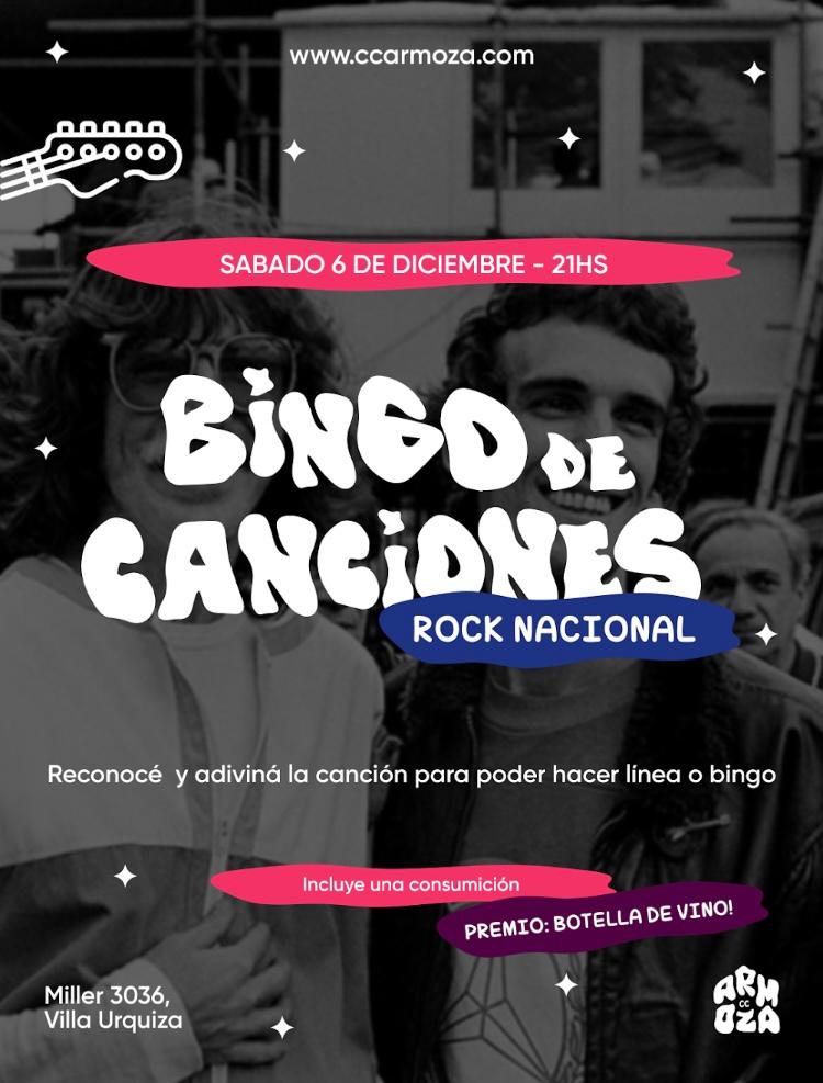 Bingo de Canciones Rock Nacional