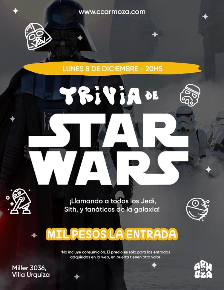 Trivia de Star Wars a MIL PESOS LA ENTRADA!